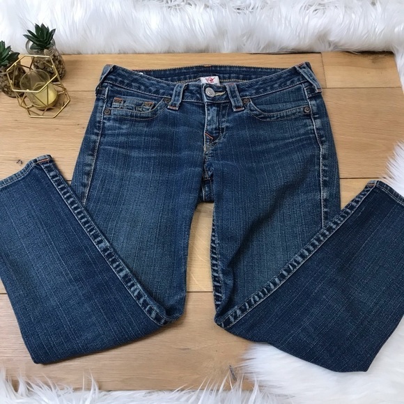 True Religion Lizzy Cropped Jeans #19 - Picture 1 of 5